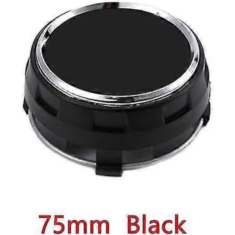 4 enjoliveurs de roue de voiture 75 mm A0004000900, accessoires de remplacement pour voiture, noir. (1/5)