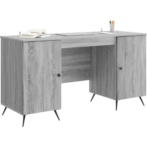 Maison Exclusive - Schreibtisch Graues Sonoma 142,5 x 50 x 75 cm