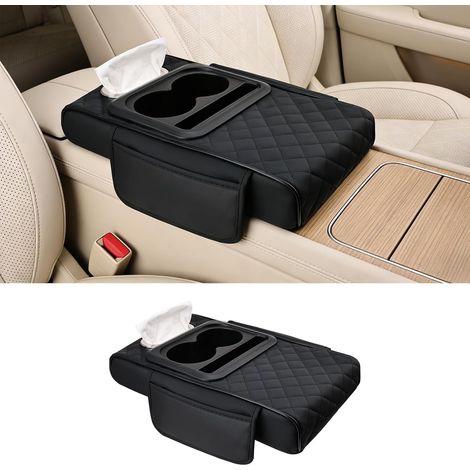 Coussin d'accoudoir de Voiture Universel Multifonction (Noir) (1/5)