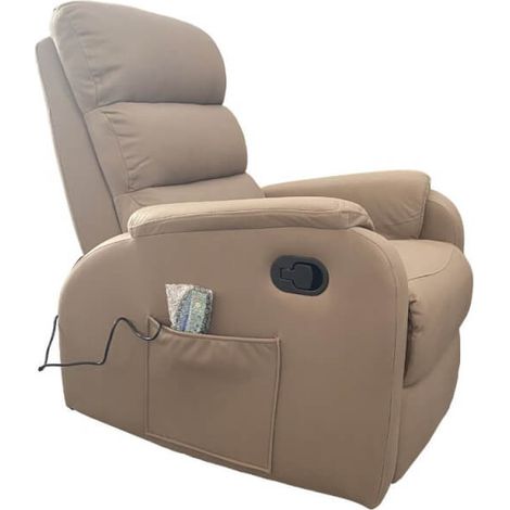 Relaxsessel Futura Mozart Taupè manuell 8 Massagepunkte