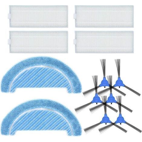 Accessoires Pièces de rechange pour Cecotec Robot Aspirateur Conga Série 1090 Kit de pièces de rechange avec 4 filtres, 6 brosses (1/5)