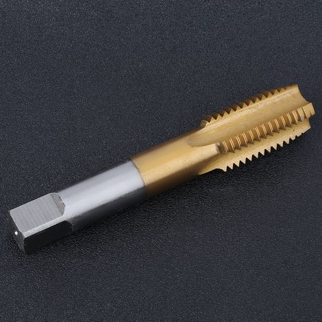 Taraud à cannelures droites, outil manuel, acier rapide, or/argent, M24 pour machines au cobalt (1/5)