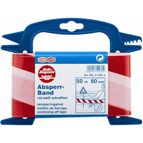 Conacord Absperrband 50 m 80 mm breit Absperrband