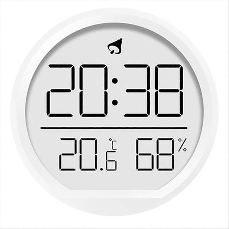 Horloge murale numérique LED avec affichage de la température, de l'humidité et de la date (électronique B) (1/5)