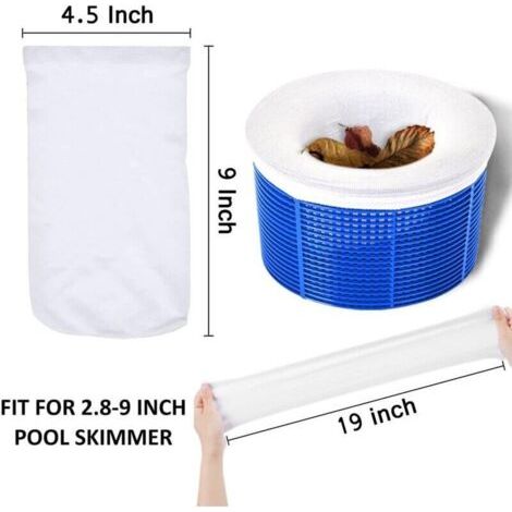 40 paires de chaussettes d'écumoire pour panier filtrant/filtre de spa pour piscines hors sol et creusées , accessoires pour piscines adultes et enfants (1/3)