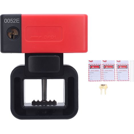 Dispositif de verrouillage de disjoncteur, coque en Nylon PA, verrouillage automatique avec clé d'étiquette