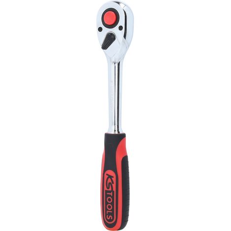 KS Tools 1/2 CHROMEplus Umschaltknarre, 72 Zahn, Kunststoffgriff