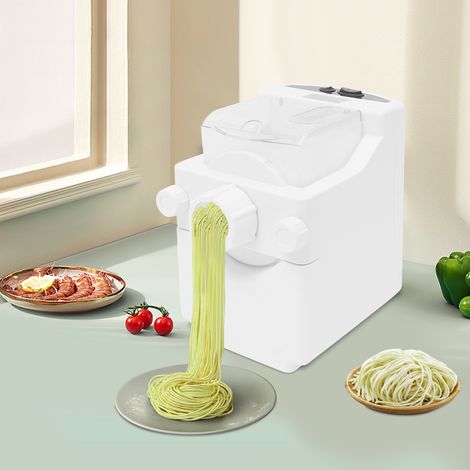 Machine à pâtes électrique 180 W, machine à pâtes et à nouilles, machine à pâtes automatique pour usage domestique, avec neuf moules à pâtes, préparation en 12 à 15 minutes. (1/5)