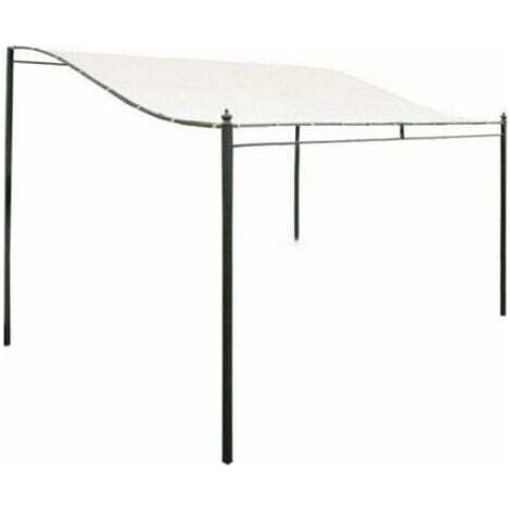 Toile de Toit de Rechange pour Pavillon Tonnelle - 300D Toile Imperméable Tente Auvent Haut Toit Soleil Tente Tissu Extérieur Housse Étanche/Résistant À La Déchirure 3mx2.6m (sans Support) (1/4)