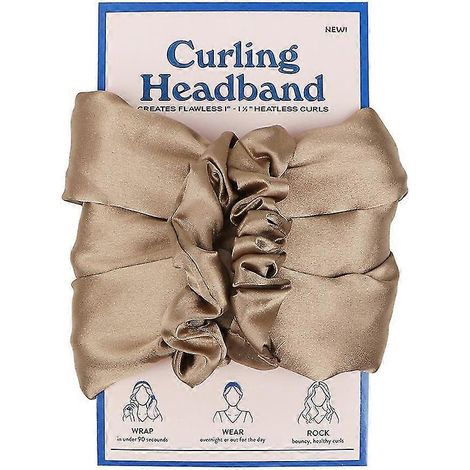 Fer à friser sans chaleur, bandeau, baguette, boucleur portable pour cheveux ondulés (1/2)