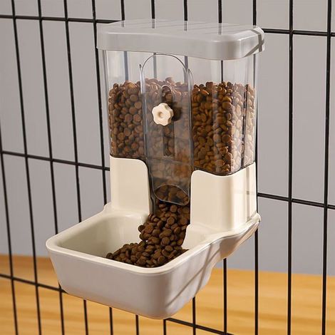 Distributeur automatique de nourriture pour animaux de compagnie 800ml Distributeur de nourriture ajustable pour petits animaux (1/4)