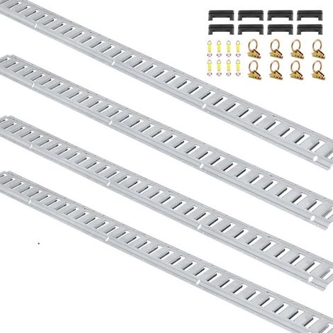 Kit de rieles de sujeción - Rieles en E - 24 rieles en E, de 1,5 metros de largo cada uno - Incluye 8 rieles - 8 juntas tóricas - 8 sujetadores de anillo en D (1/5)