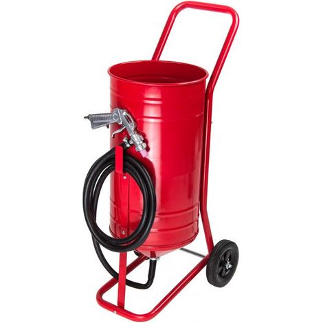 Dema – Sableuse pneumatique 30 L – Pression 4,3-7,5 bars – Débit 400/700 L/min – 4 buses céramiques incluses – Pour nettoyage métal