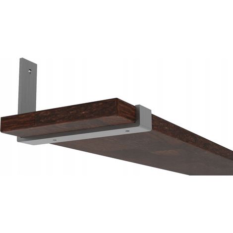 Staffa per mensola in acciaio inox con maniglia a soppalco, supporto da 30 cm (1/4)