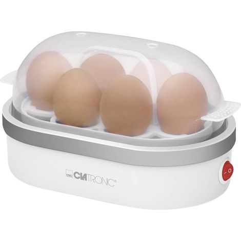 Clatronic EK 3497 Bollitore Uova, Bianco/Argento (1/5)