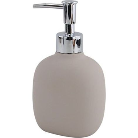 Cleafe - Dispenser Sapone Liquido Tortora In Abs Con Pompa Cromo Per Bagno Accessorio 87813 - (1/2)