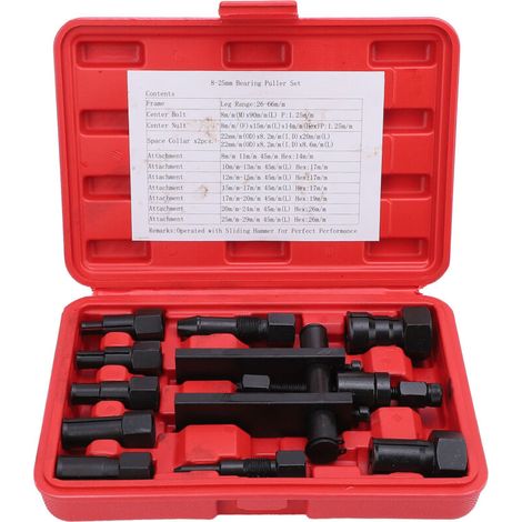 10pcs Motorcycle aveugle Inner Roueur d'outil d'épouleur de palier élevé Ensemble d'élimination d'insertion de dureté 8 à 25 mm (1/5)