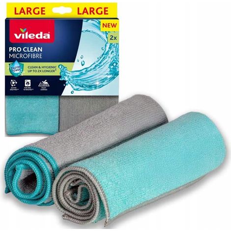 Panno in microfibra Vileda Pro Clean con enzimi, 2 pezzi, universale (1/5)