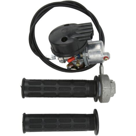 Kit de câble de poignée d'accélérateur de carburateur pour moteurs 2 temps 49cc 60cc 66cc 80cc de bicyclette motorisée (1/4)