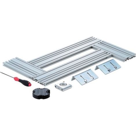 Festool – Gabarit de fraisage MFS 400 – Découpes rectangulaires et circulaires – Compatible défonceuses avec bague de copiage – 2 butées angulaires (1/10)