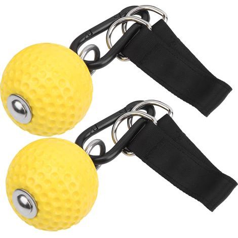 Pull Up Grips - EVA Exercise Ball With Nylon Strap And Stainless Steel Hook - For Arm Strength Training - 1 Piece (1/4)