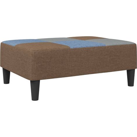 Repose-pied,Tabouret de pied,Pouf patchwork 77x55x31 cm tissu CFW1421 (1/5)