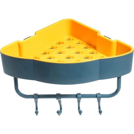 Organiseur mural pour cabine de douche, accessoires de salle de bain, inoxydable, gain de place Crezuo (1/4)