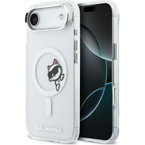 Funda transparente Karl Lagerfeld IML Peekaboo MagSafe para iPhone Air (1/5)