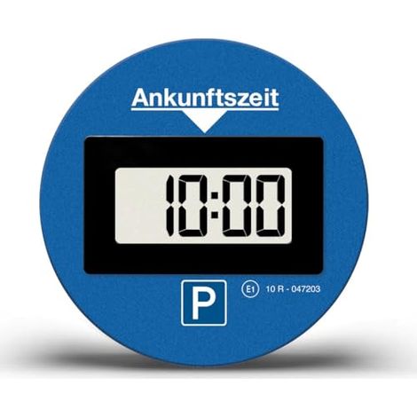 Needit Disc parcheggio elettronico Park Lite One I, disc de parcheggio automatico, elettrico, con autorizzazionede l'ufficio federale de auto, orologio de parco digitale concon 2