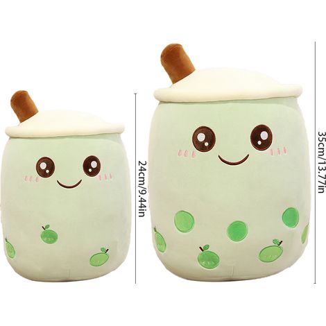 Peluche Bubble Tea 24 cm / 35 cm, douce et moelleuse, en forme de tasse à thé, jouet pour enfants, cadeau d'anniversaire (1/5)