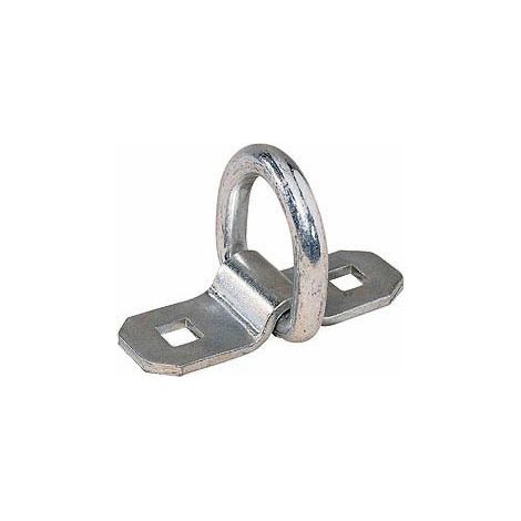 Maxter – Anneau d'amarrage en acier zingué – Résistance 800 daN – Fixation sur ridelles, châssis ou plancher – Visserie incluse