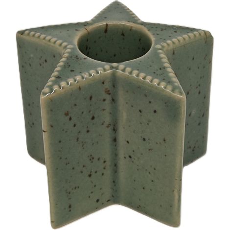 TrendLine Kerzenhalter Stern 6,2 x 4,9 cm grün