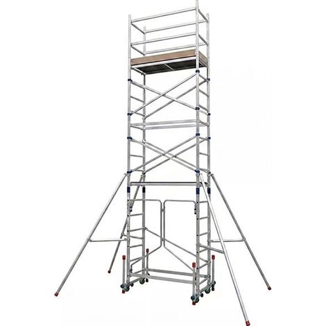 Echafaudage base pliante avec kit dénivelé - Haut. travail max 6.90m - AL620/P/ALT-LIV (1/5)