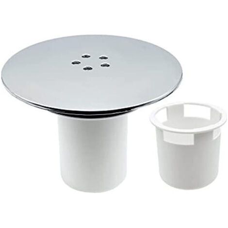 BUNTHAUS PA Duschablauf, 90 mm/115 mm Duschablauf, Ersatz-Duschsiphonabdeckung, universelle Duschablaufabdeckung, Chrom-Duschauslassabdeckung, schneller Durchfluss (1/4)