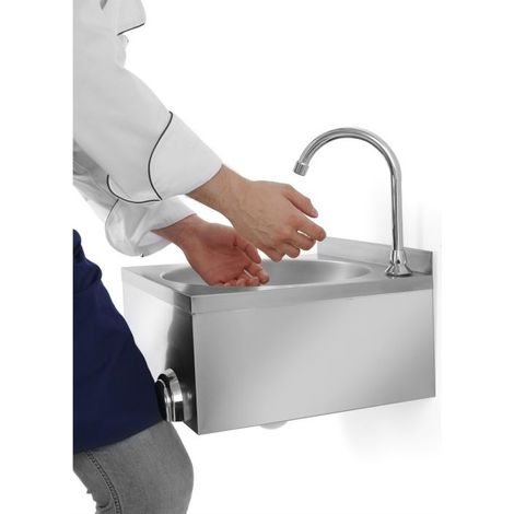 Lave main commande au genou - Combisteel (1/4)