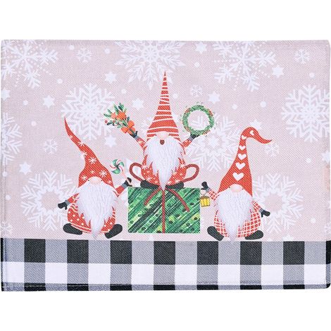 Placemat De Noël - En Tissu Non Tissé - Pour Table À Manger Et Cuisine - 44 X 33 Cm - Lot De 1 (1/5)