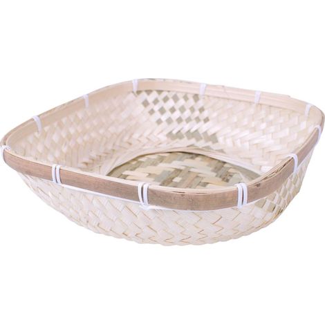 Cestino quadrato in bambù, 23x23 cm (kit da 10) (1/4)