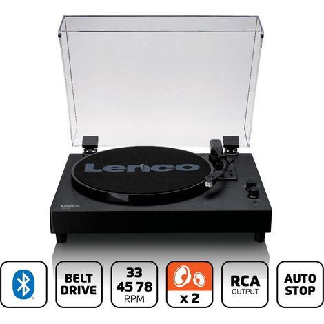 Platine vinyle bluetooth avec haut parleurs et amplificateur integres