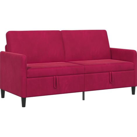 Sofa mit Stauraum Weinrot 172 x 78 x 87 cm Polyester vidaXL