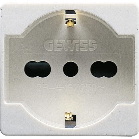 GEWISS GW20246DY PRESA 2P+T 16A B.ST.ITA./TED.SY/WT DIY