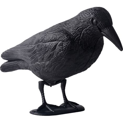 Repelente de pájaros, con imitación de cuervo, sensor de movimiento y dispositivo de sonido, para jardín y patio. (1/5)