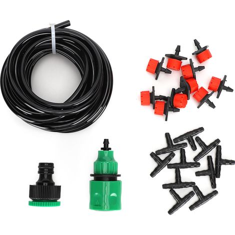 Système d'irrigation goutte à goutte pour jardin, kits d'arrosage automatique, ensembles d'arrosage goutte à goutte avec tuyau d'arrosage (1/5)