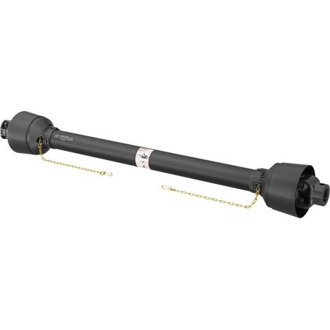 Wiltec Arbre Transmission T4 cardan - longueur 1100-1430 mm / 1 3/8" 6 dents & 35 mm rond, broche 13 mm / 460 Nm / 540 tr/min / 40 kW (55 CV) - Prise de force agricole