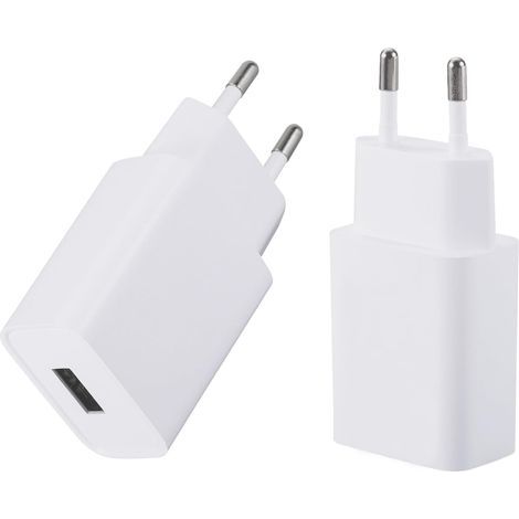 2 Pack USB Chargeur 5V/1A Adaptateur Prise USB pour téléphone Portable, Lecteur ebook,Écouteurs,téléphone Portable, smartwatch (1/4)