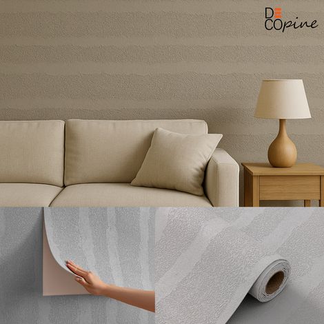 Papier peint adhésif souple effet pierre naturelle – 60x280 cm – Gris pierre – Étanche et résistant à l’usure (1/5)