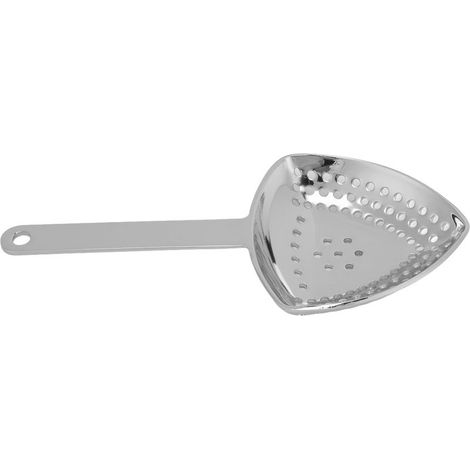 Unzerbrechliches dreieckiges Cocktailsieb, rostfrei, feine Filtration, dekorativ und professionell, Spiegelglanz, ideal für Bars und Zuhause. (1/5)