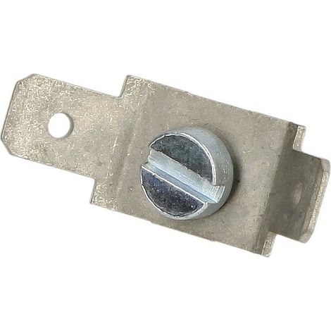 Fiche plate 6,3 mm avec vis à tête plate M4