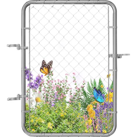 Vevor – Portillon grillagé 81x117 cm – Acier galvanisé résistant à la rouille – Taille ajustable pour ouvertures 0,6-1,8 m – Installation facile (1/5)