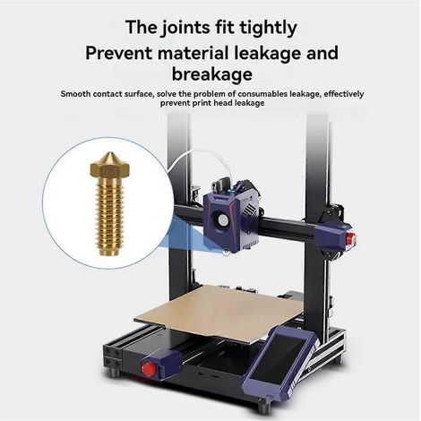 5 Stück 3D-Drucker-Hochgeschwindigkeitsdüsen aus Messing