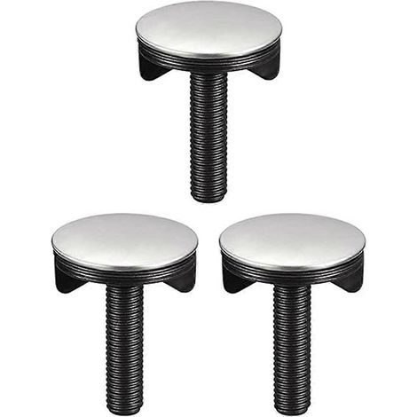 Cache-trou d'évier en acier inoxydable brossé, cache-trou de douche, cache décoratif pour lavabo (1/4)